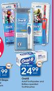  Oral B Adult Toothpaste & Battery Operated Toothbrushes-Each