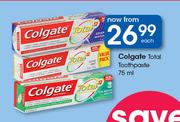 Colgate Total Toothpaste-75ml Each