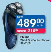 Philips Wet & Dry Electric Shaver AT620/14-Each