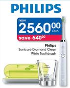 Philips Sonicare Diamond Clean White Toothbrush-Each
