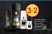 Axe Roll-Ons 50ml Or Deodorants 150ml Or 200ml-Each