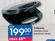 Safeway Stainless Steel Sandwich Maker-Each