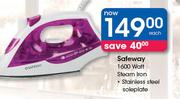 Safeway 1600Watt Steam Iron-Each
