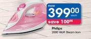 Philips 2000 Watt Steam Iron-Each