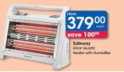 Safeway 4-Bar Quartz Heater With Humidifier-Each