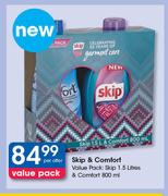 Skip & Comfort Value Pack Skip-1.5Ltr & Comfort-800ml Per Offer