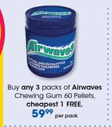 Airwaves Chewing Gum 60 Pellets
