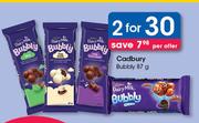 Cadbury Bubbly-2 x 87g