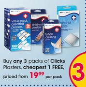 Clicks Plasters-Per Pack