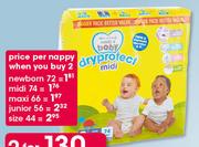 Clicks Made 4 Baby Dryprotect Disposable Nappies Jumbo Packs-Each