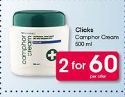 Clicks Camphor Cream-2 x 500ml