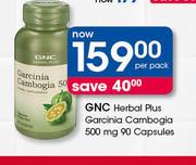 GNC Herbal Plus Garcinia Cambogia 500 mg 90 Capsules-Per Pack