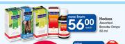 Herbex Assorted Booster Drops-50ml Each