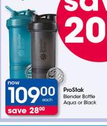 ProStak Blender Bottle (Aqua Or Black)-Each