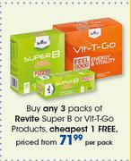 Revite Super B Or Vit-T-Go Products-Per Pack