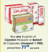 Ciplaton Products Or Betavit-30 Capsules Per Pack