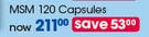 OsteoEze MSM-120 Capsules Per Pack