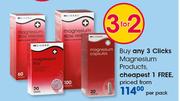 Clicks Magnesium Products-Per Pack