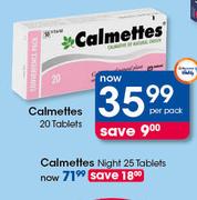 Calmettes Night-25 Tablets Per Pack