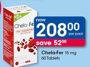 Chela-Fer 15mg-60 Tablets Per Pack