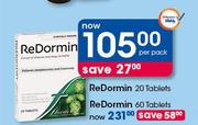 ReDormin-20 Tablets Per Pack