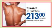 Transact Patches-10's Per Pack