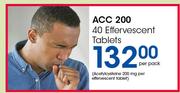 ACC 200 Effervescent Tablets-40's Per Pack