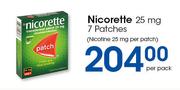 Nicorette 25 mg Patches-7's Per Pack