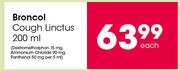 Broncol Cough Linctus-200ml Each