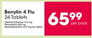 Benylin 4 Flu Tablets-24's Per Pack