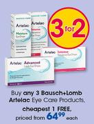 Bausch+Lomb Artelac Eye Care Products-Each