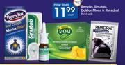 Benylin Sinutab, Doktor Mom & Rehidrat Products-Each
