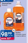 Savlon Antiseptic Liquid 2L & 250ml-Per Offer