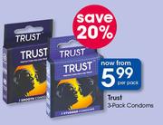 Trust 3-Pack Condoms-Per Pack