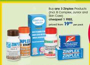 Zinplex Products(Incl. B Complex, Junior And Skin Care)-Per Pack
