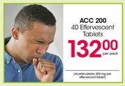 Acc 200 Effervescent Tablets-40's Per Pack