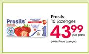 Prosils Lozenges-16's Per Pack