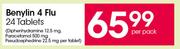 Benylin 4 Flu Tablets-24's Per Pack