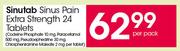 Sinutab Sinus Pain Extra Strength Tablets-24's Per Pack