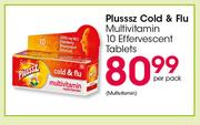 Plusssz Cold & Flu Multivitamin Effervescent Tablets-10's Per Pack