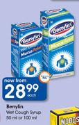 Benylin Wet Cough Syrup 50ml Or 100ml-Each