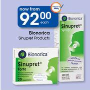 Bionorica Sinupret Products-Each