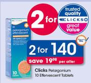 Clicks Pelargonium Effervescent Tablets-2X10's Pack