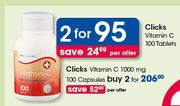 Clicks Vitamin C Tablets-2X100's