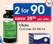 Clicks Cod Liver Oil-2X100ml