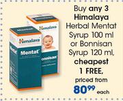 Himalaya Herbal Mentat Syrup 100ml Or Bonnisan Syrup 120ml-Each