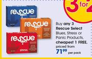 Rescue Select Blues, Stress Or Panic Products-Per Pack