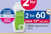 Clicks Hygiene Powder-2X200g