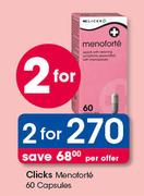 Clicks Menoforte Capsules-2X60's