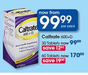 Caltrate 600+D Tablets-30's Per Pack